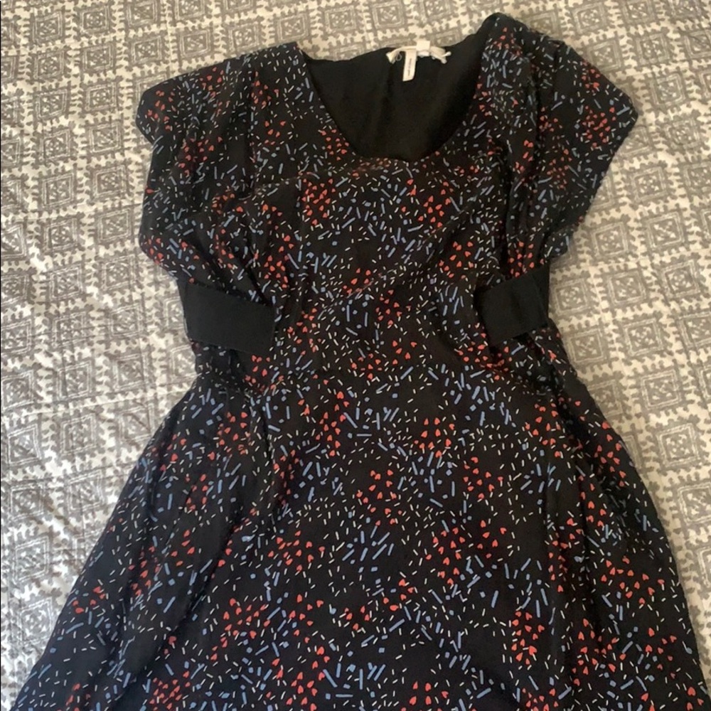 BCBG GENERATION Dress black whearts, Size large